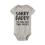 0 18M Sorry Daddy You Know Have Two Bosses Print Funny Newborn Baby Cotton Romper Infant 7de20578 f1bd 4b32 8da0 d5eb391e8f36 Sorry Daddy You Now Have Two Bosses Print