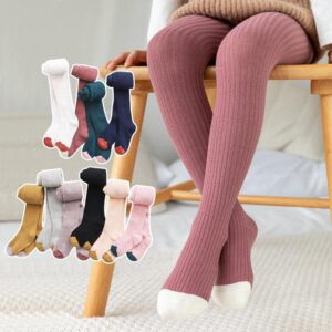0 8T Kid Girl Tights Baby Stockings Autumn Baby Tights Winter Warm Child Pantyhose Cotton Pants Newborn & Toddlers Breathable Knee High Socks For Girls