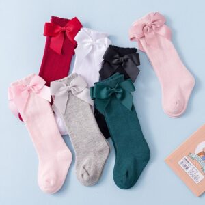 1 Pair Girls Socks Cotton Big Bow Socks Lovely Toddler Girl Stockings Baby Stuff for Girl af40f1ab 0c54 41a8 97be f9b8c03ee41f Anti-Slip Floor Socks – Thick Cotton Socks