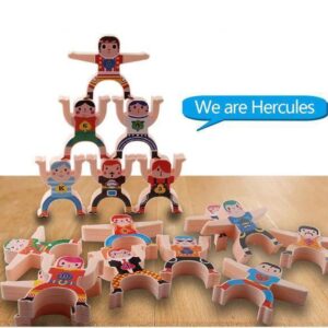 Acrobatic Hercules Wooden Stacking Toy Set - tinyjumps