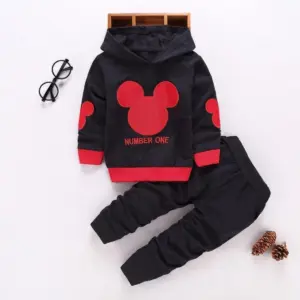 226 Kids Puffer Fur Jacket with Overalls