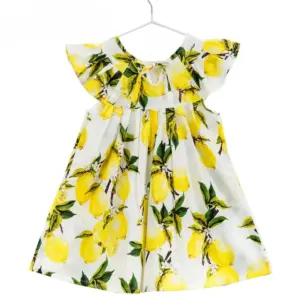 324 Baby Girl Floral Dress with Cotton Puff Sleeve