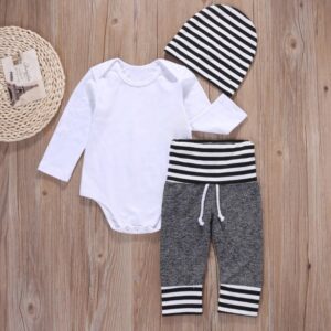 Striped 3 Piece Outfit - tinyjumps