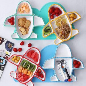 3Pcs set Aircraft Ceramics Baby Learning Dishes Baby Feeding Dinner Plates Milk cup Pallet fork spoon 1 1 Eco-Crockery & Cleaning Accessories