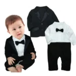 441 2PCs Newborn & Infant Boy Tuxedo Outfit