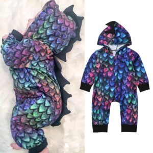 Baby Dino Hooded Jumpsuit - tinyjumps