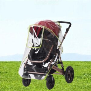 Baby Stroller Rain Cover PVC Universal Wind Dust Shield With Windows For Strollers Pushchairs Stroller Accessories 1 Rechargeable Baby Stroller Fan