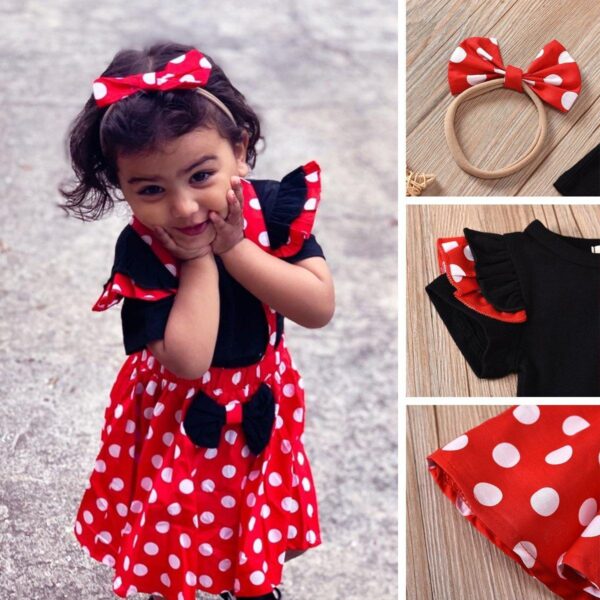 Black and Red Polka Dot Dress - tinyjumps