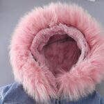 Faux Fur Hooded Denim Jacket - tinyjumps