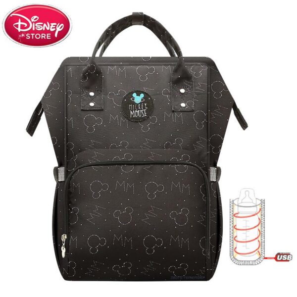 Disney Diaper Mummy Bags USB Heating Insulation Bottle Mother Bag for Baby Care Travel Backpack Stroller a70d4132 7ab1 482a 93be 564505934183 Multifunctional Backpack