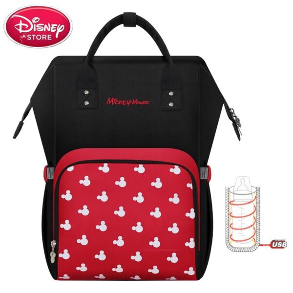 Disney Diaper Mummy Bags USB Heating Insulation Bottle Mother Bag for Baby Care Travel Backpack Stroller e4237592 371c 4af5 a4b0 c01d9eb7a30d Multifunctional Backpack