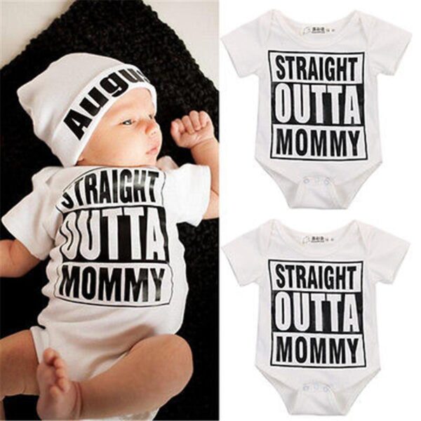 Straight Outta Mommy Romper - tinyjumps