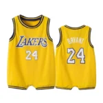 Lakers 24 yellow Kids NBA Basketball Jersey Romper