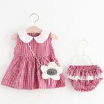 NEW Newborn Baby Girls Clothes Sleeveless Dress Briefs 2PCS Outfits Set Striped Printed Cute Clothing Sets fabbee54 9a94 4a5f a55b 1e112629f167 Newborn Baby Girls Clothes Sleeveless Dress