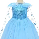 New Fashion Kids Girls Cosplay Princess Bridesmaid Pageant Gown Birthday Party Wedding Dress Kids Mother Product 86494bbd 502b 4f7f b030 ea71b270e5a6 768x768 1 Elsa Ball Gown