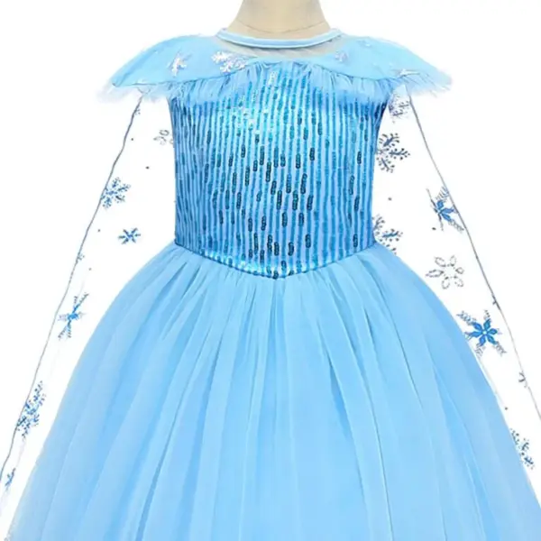 New Fashion Kids Girls Cosplay Princess Bridesmaid Pageant Gown Birthday Party Wedding Dress Kids Mother Product 86494bbd 502b 4f7f b030 ea71b270e5a6 768x768 1 Elsa Ball Gown
