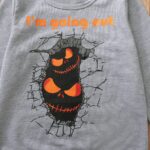 Boy Halloween Letter Print/Striped Long-sleeve Tee|T-Shirts| - tinyjumps