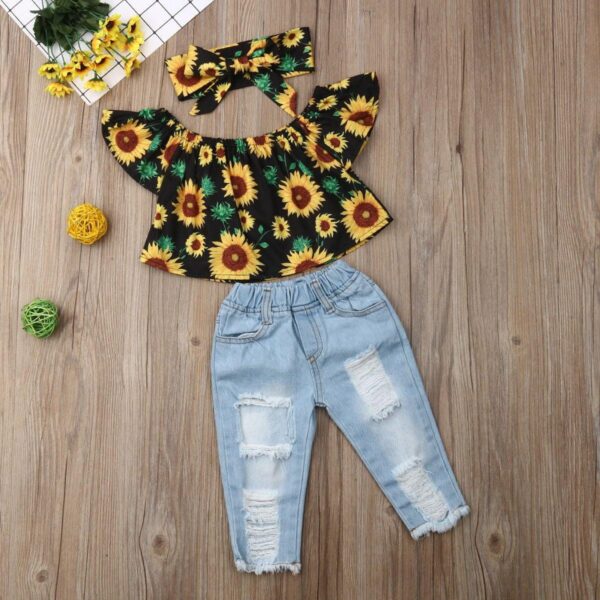 Sunflower Summer Outfit - tinyjumps