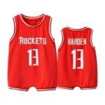 Rockets 13 Red Kids NBA Basketball Jersey Romper