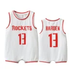 Rockets 13 White Kids NBA Basketball Jersey Romper
