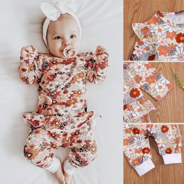 Baby Girl Flower Print Clothes - tinyjumps