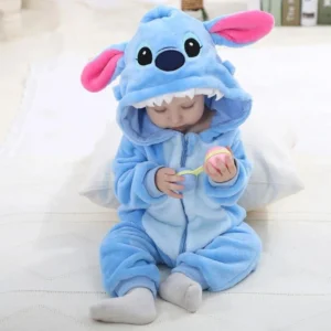 Stitch Jumpsuit 1 Baby Halloween Cute Mummy Style Printed Jumpsuit