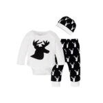 Thumbnails 10 Monochrome Reindeer Romper Outfit