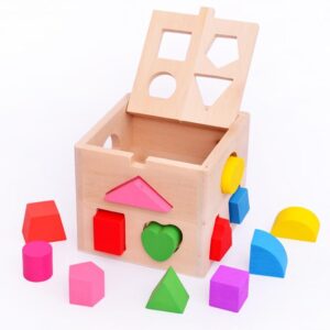 Shape Classifying Wooden Cube - tinyjumps