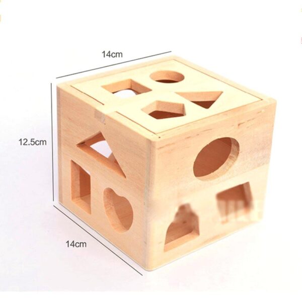 Shape Classifying Wooden Cube - tinyjumps