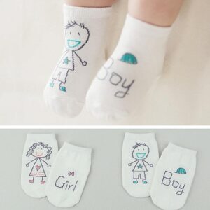 drawing socks 5 Pairs Newborn Cuffed Socks – Mid Calf Terry Pink Socks