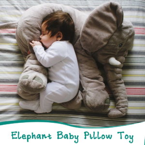 Stuffed Elephant Baby Pillow - tinyjumps