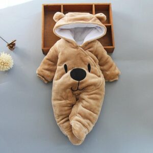 Snuggly Bear Hooded Onesie - tinyjumps