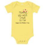 Mommy Great So Far Romper - tinyjumps