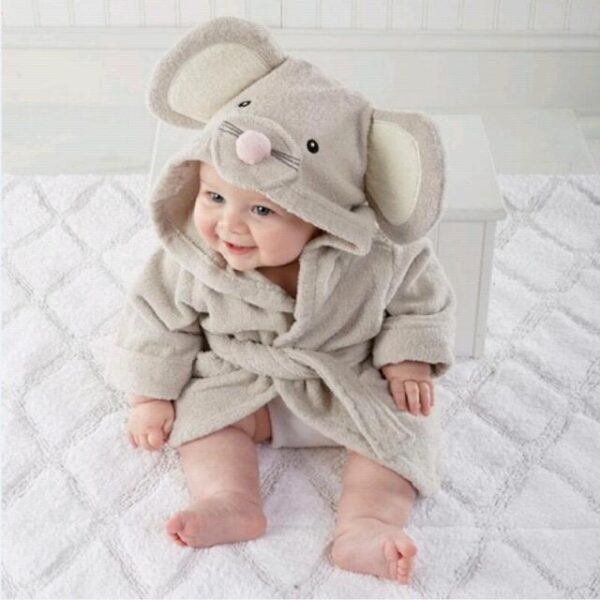 Baby Robe Cartoon Hoodies Girl Boys Sleepwear - tinyjumps