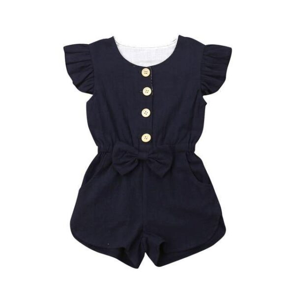 Ruffled Sleeves Button Jumpsuit - tinyjumps