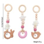 Let's Make Baby Gym Wood Crochet Star Bell - tinyjumps