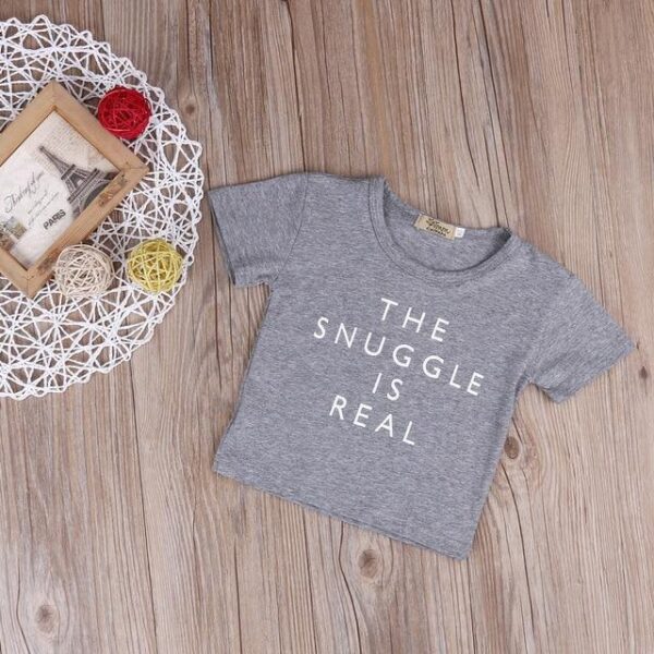 THE SNUGGLE IS REAL T-SHIRT - tinyjumps