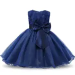 v Navy Blue 86421558 Princess Flower Girl Dress