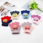 1 Pair New Cute Cartoon Doll Baby Kids Gloves Winter Woolen - tinyjumps