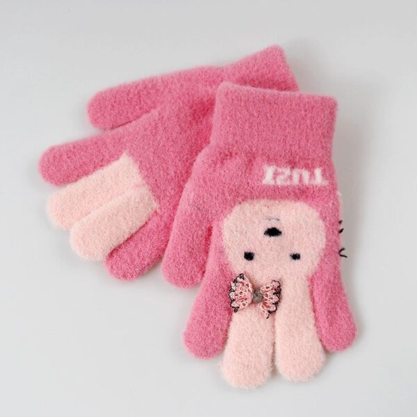 Children Girl Gloves Knitted Winter Boy - tinyjumps