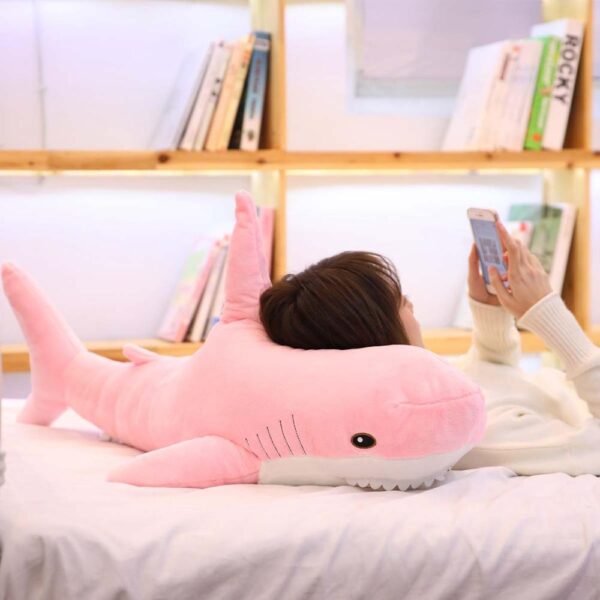 60 140cm Big Plush Shark From Russia Shark Plush Toys with blanket Stuffed Dolls Soft Animal 4 Shark Plush Toys