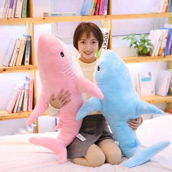 60 140cm Big Plush Shark From Russia Shark Plush Toys with blanket Stuffed Dolls Soft Animal 5 Shark Plush Toys
