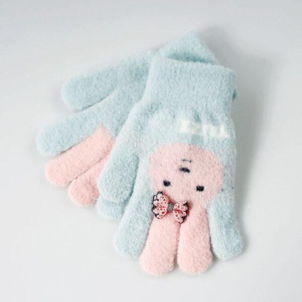 Children Girl Gloves Knitted Winter Boy - tinyjumps