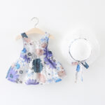 3 12 Girls Floral dress with Hat