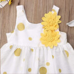 6 4 Girls White Cotton Dress with Hat