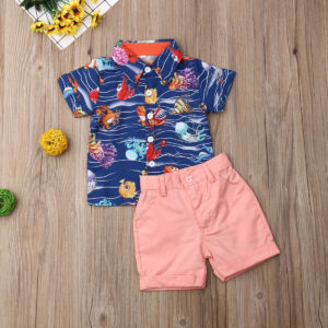 2pcs Ocean Shirt Shorts Thumbnails Size ChartArtboard 8 1 Toddler Boy Outfits & Sets