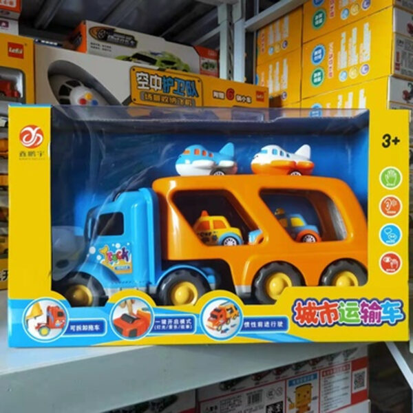 City Transporter Trailer Toy ThumbnailsArtboard 4 Toy Car Transporter Truck