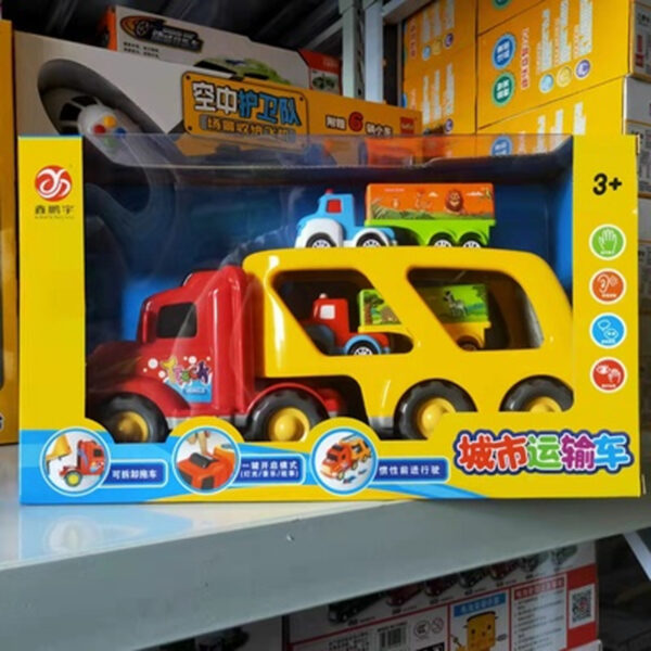 City Transporter Trailer Toy ThumbnailsArtboard 6 Toy Car Transporter Truck