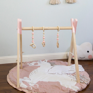 infant wooden play gym