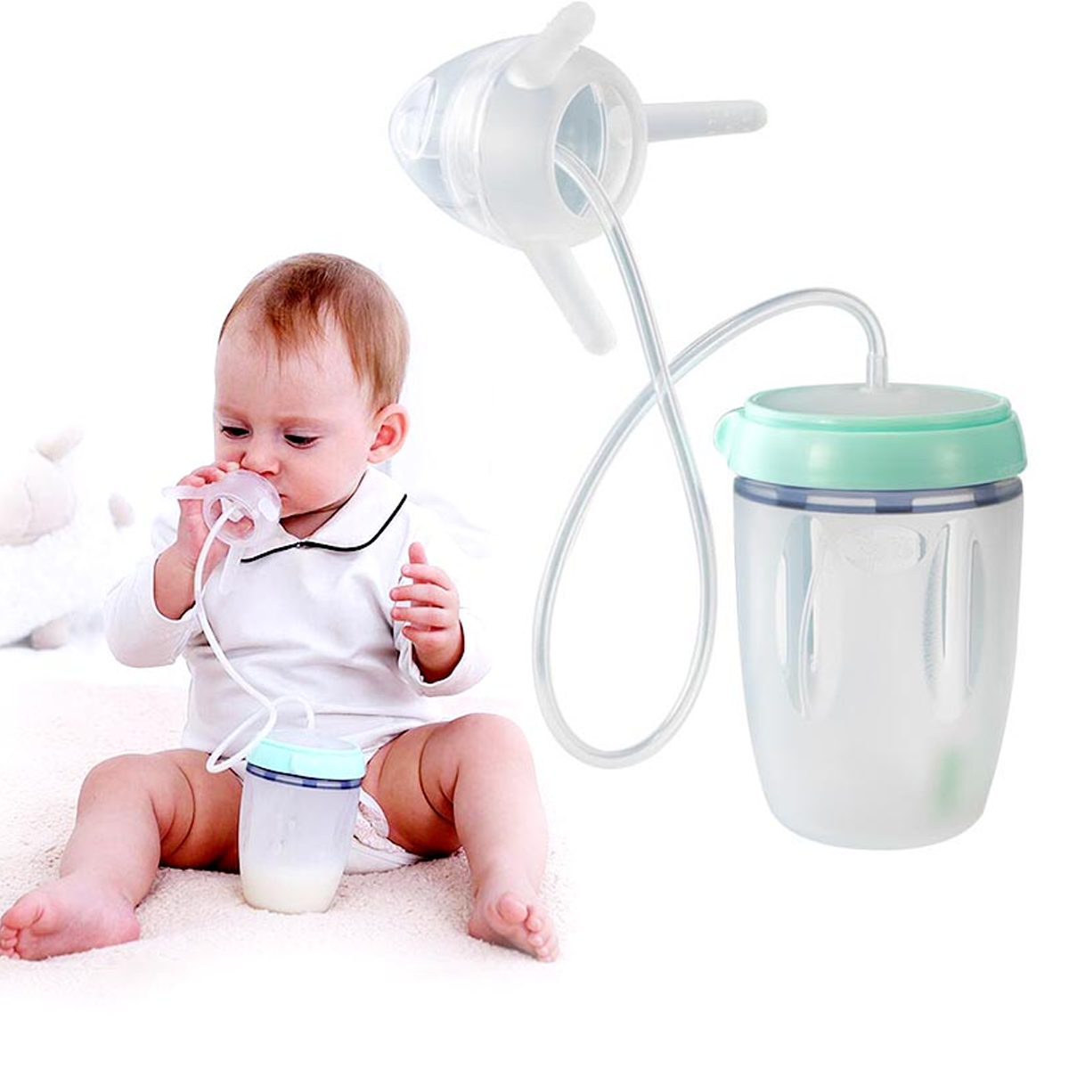 Adorable Baby Straw Bottle Perfect For Mother And Infant Toddler